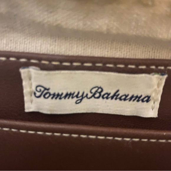 Tommy Bahama Chocolate Wicker Rattan Crossbody Bag Basket Purse Nautical - Picture 2 of 9